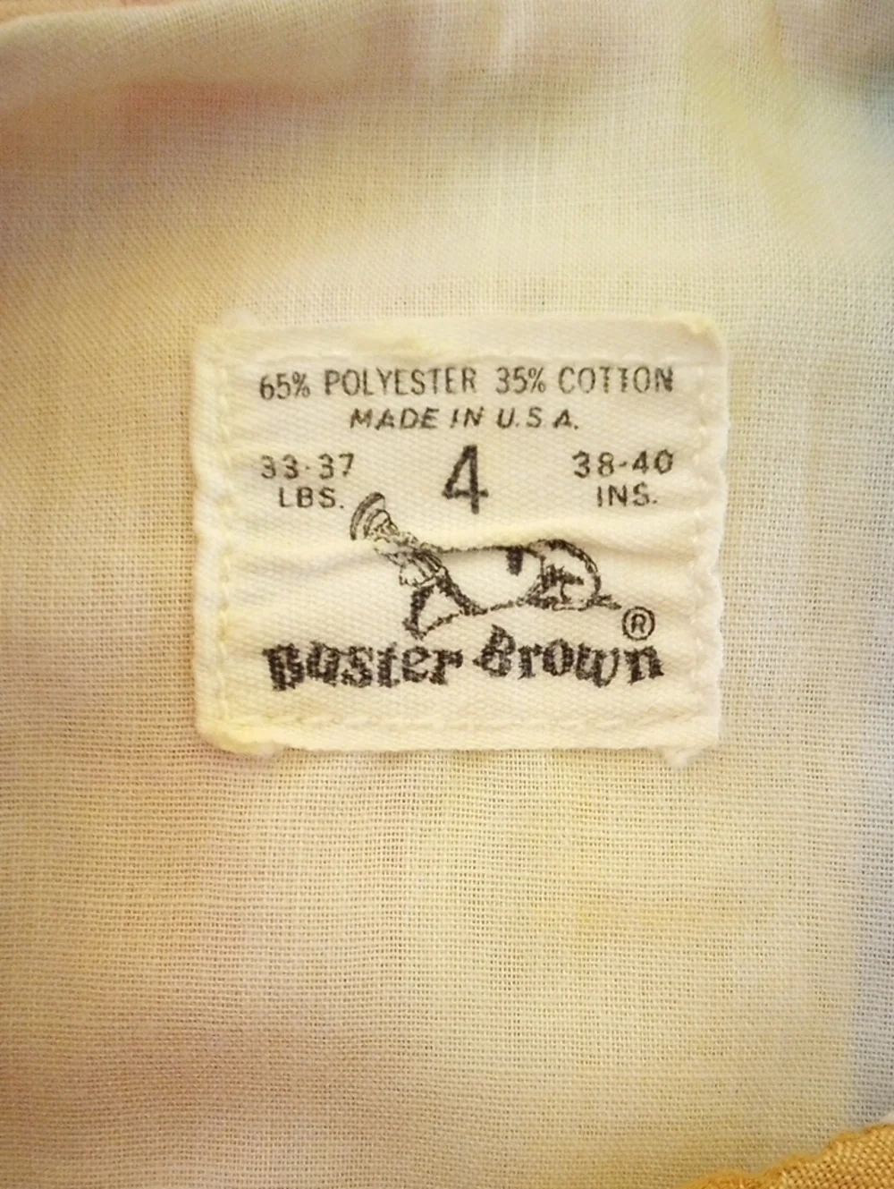 Buster Brown Colorful Vintage Seersucker Striped Dress. Pink Yellow Blue Brown